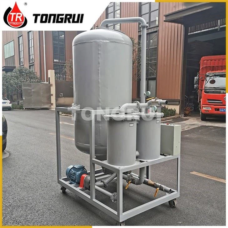 Small scale bad color base oil purifier